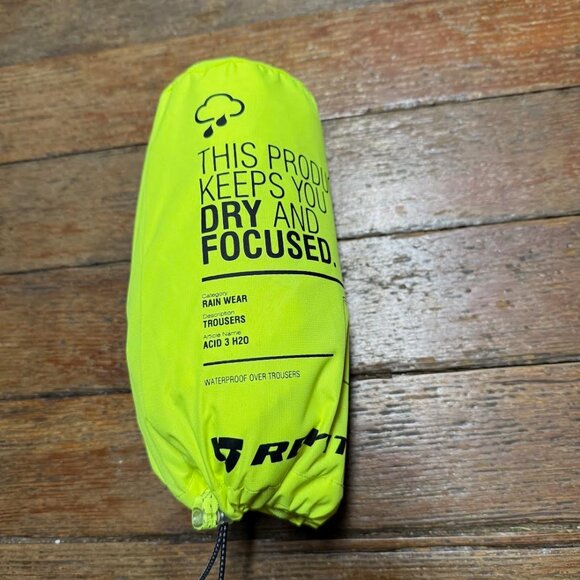 NEW Rev'it Rain Pants Acid 3 H2O, Neon Yellow, Medium - Picture 7 of 7